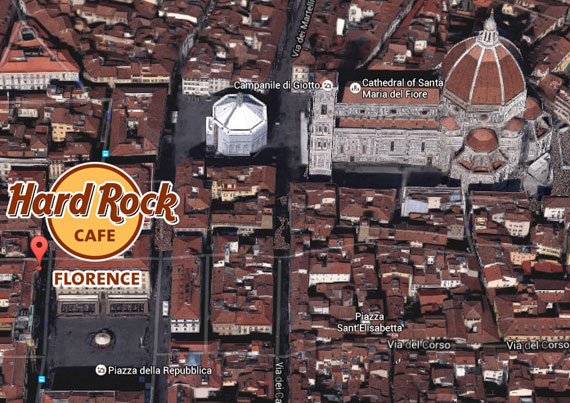 Hard Rock Cafe di Firenze: ottimo cibo, collezione Memorabilia e musica